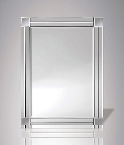 Diyas Home Matteo 60cm x 80cm Duel Cut Detailed Mirror (Can Only Be Shipped On A Pallet, Additional Charges May Apply.) Mirrors