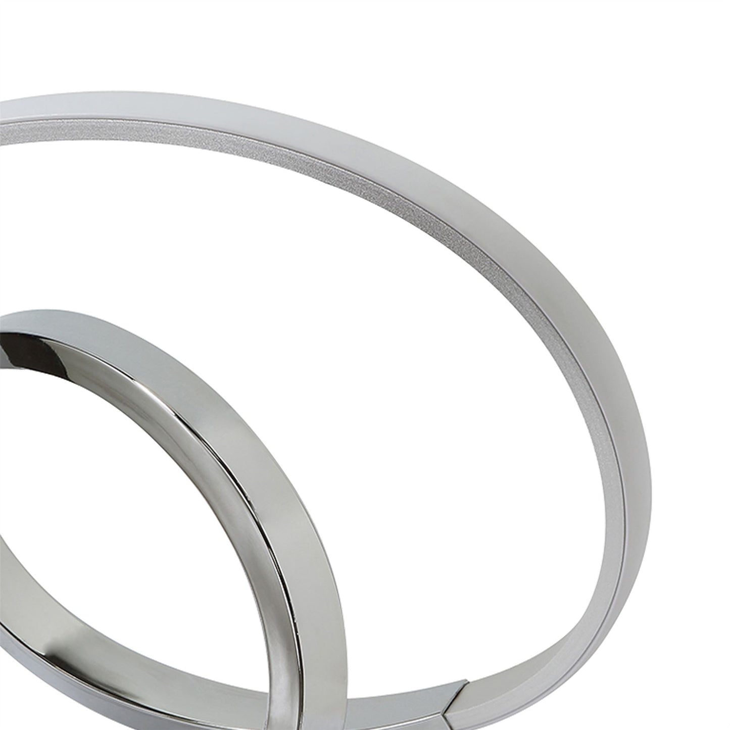 Mantra M5383 Infinity Table Lamp 12W LED 3000K, 1000lm, Silver/Polished Chrome/White Acrylic, 3yrs Warranty