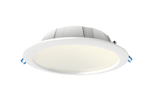 Mantra Fusion Fusion M6394 Graciosa 14.6cm Round LED Downlight, 10.8W, 3000K, 820lm, White, Cut Out 120mm, IP44, 3yrs Warranty