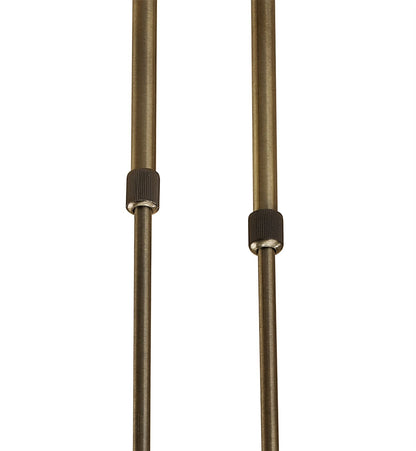 Mantra M1860 Ice Rectangular Telescopic 8 Light G9 ECO, Antique Brass