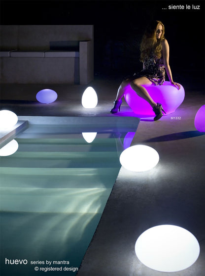 Mantra M1332 Huevo Stool 1 Light E27 Outdoor IP65, Opal White