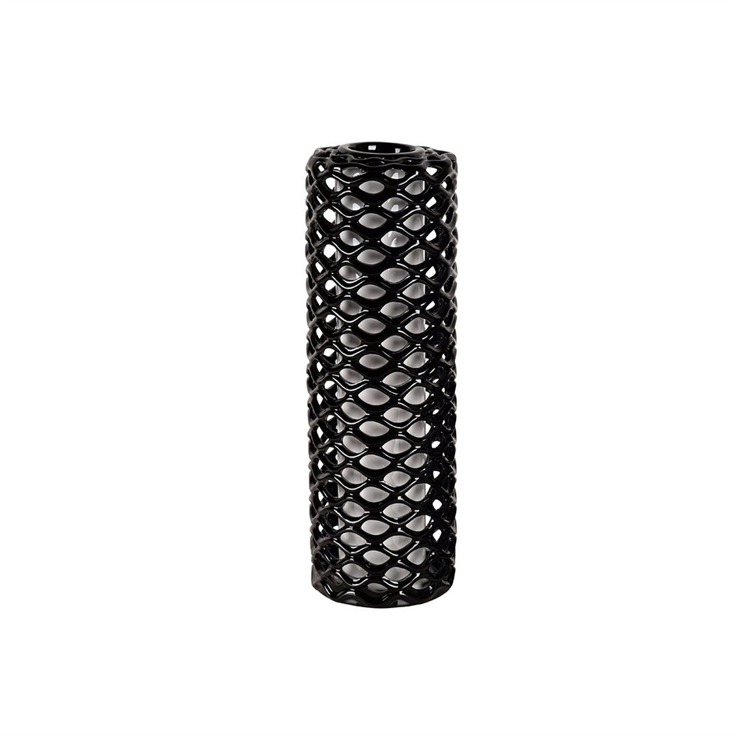 Diyas Home Ceramics (DH) Vase 45cm Black and White Ceramic Ceramics