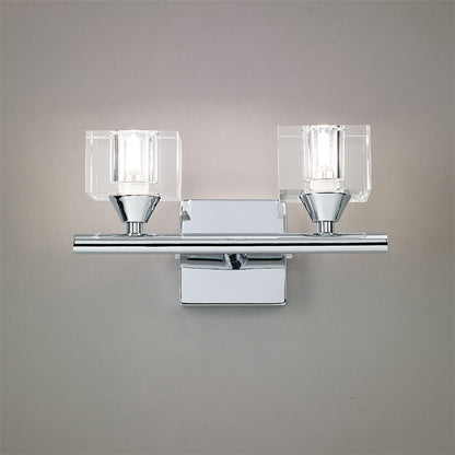 Mantra (0004 030) Cuadrax Wall Light Switched 2 Light G9, Polished Chrome