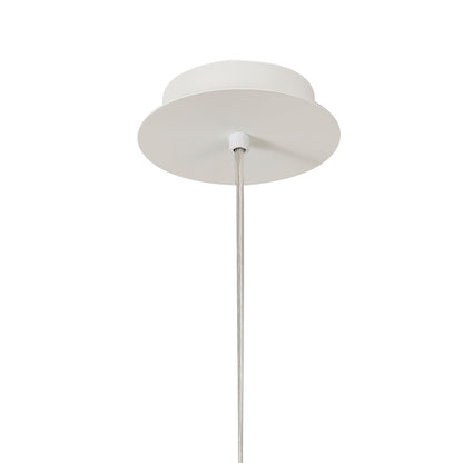 Mantra Galaxia 12cm Pendant Square, 1 Light E27, White/Red Cement