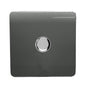 Trendi 1 Gang 2 Way 150w LED Dimmer Screwless 10 Amp Wall Light Switch in Charcoal Grey - ART-LDM150WCH