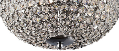 Diyas Vado 28cm Semi Flush 3 Light G9 Polished Chrome/Crystal