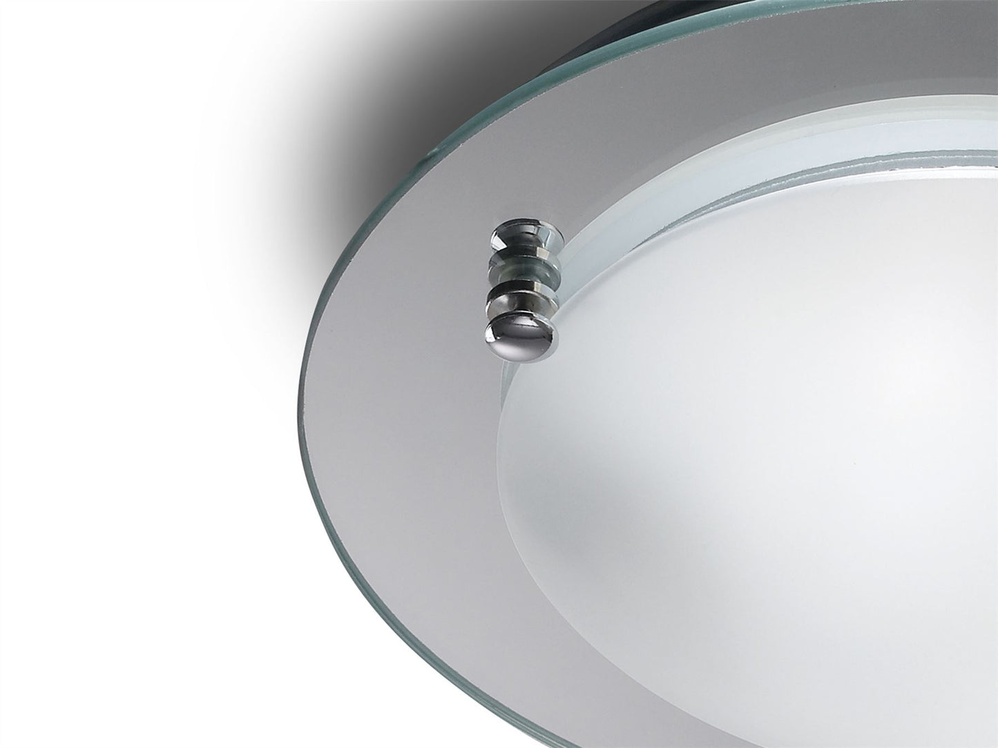 Deco Brooklyn Ceiling 300mm Round 2 Light E27 Polished Chrome