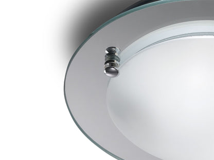 Deco Brooklyn Ceiling 300mm Round 2 Light E27 Polished Chrome