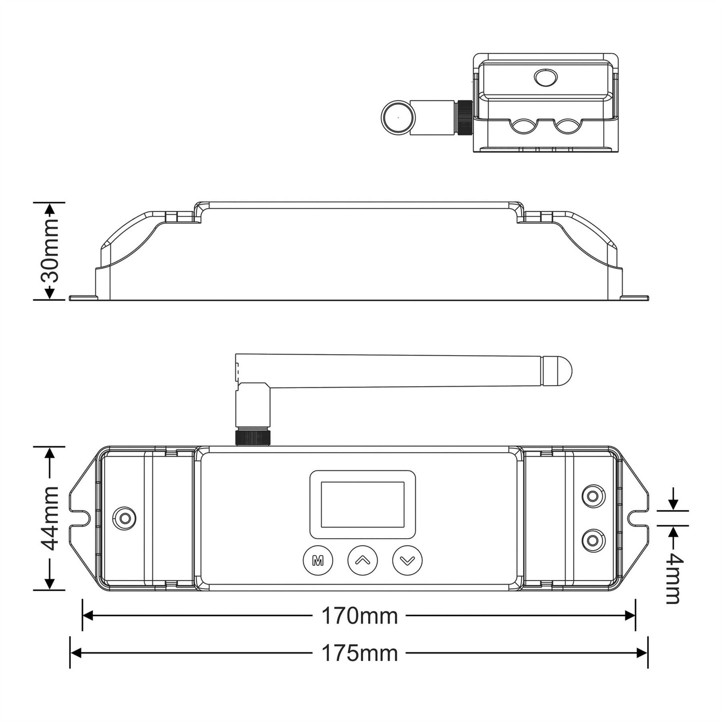 LTECH 4 Channel Wireless CV DMX Decoder, Point to point, Point to multi-point communication.350m Range, 480W 20A maximum, IP20, 5yrs Warranty Controllers