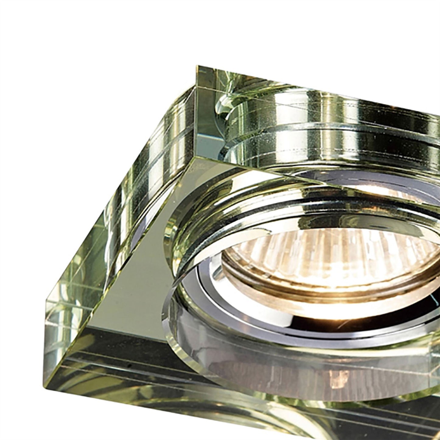 Diyas Crystal Downlights Crystal Downlight Deep Square Rim Only White Wine, IL30800 REQUIRED TO COMPLETE THE ITEM, Cut Out: 62mm