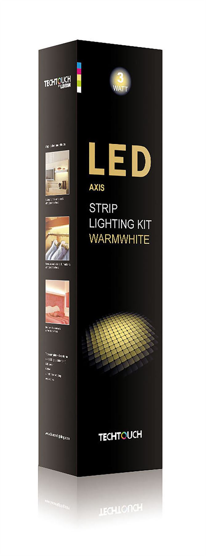 Techtouch Axis Warm White Kit 4x9 LED Rigid Strips (3W) Strip
