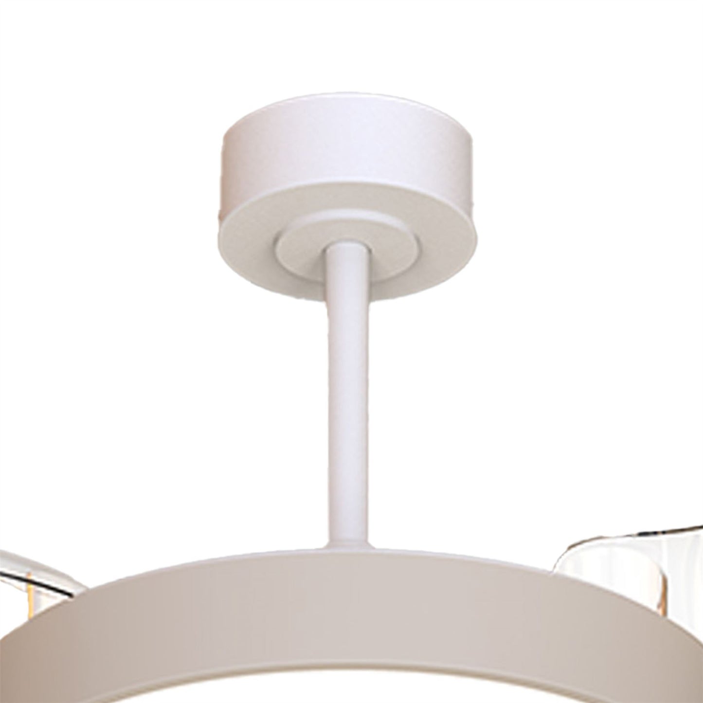 Coin Fan Mini Smart 40cm 36W LED Dimmable Ceiling With Built-In 25W DC Fan, 3000-5000K Remote, APP, Alexa & Google Voice Control, 5710lm, Beige
