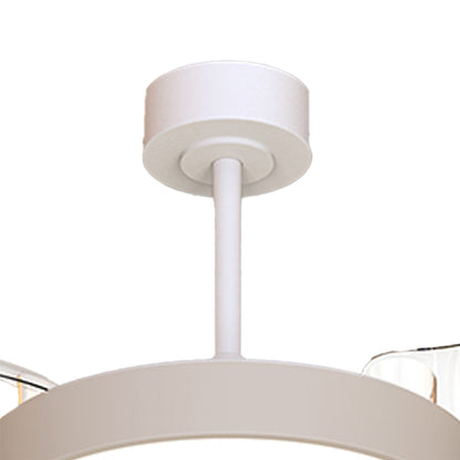 Coin Fan Mini Smart 40cm 36W LED Dimmable Ceiling With Built-In 25W DC Fan, 3000-5000K Remote, APP, Alexa & Google Voice Control, 5710lm, Beige