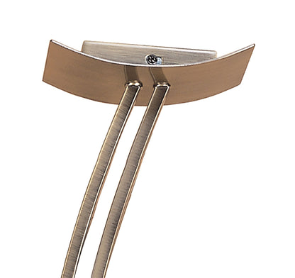 Mantra Pietra Linear Pendant 2 Arm 4 Light G9, Antique Brass