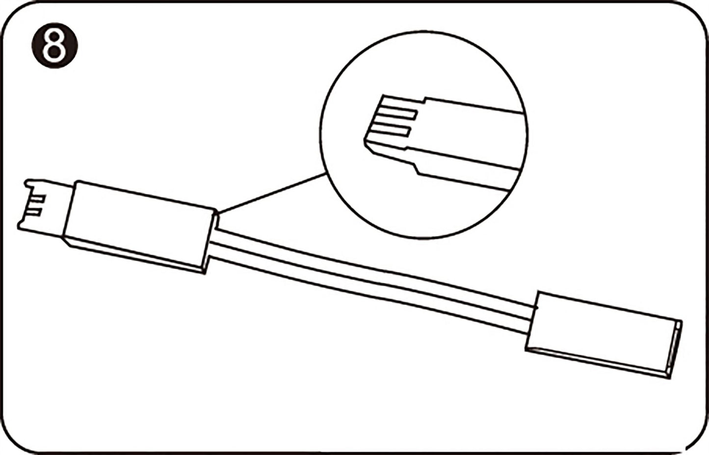 Techtouch Axis Connecting Cable Single Colour 5cm Strip