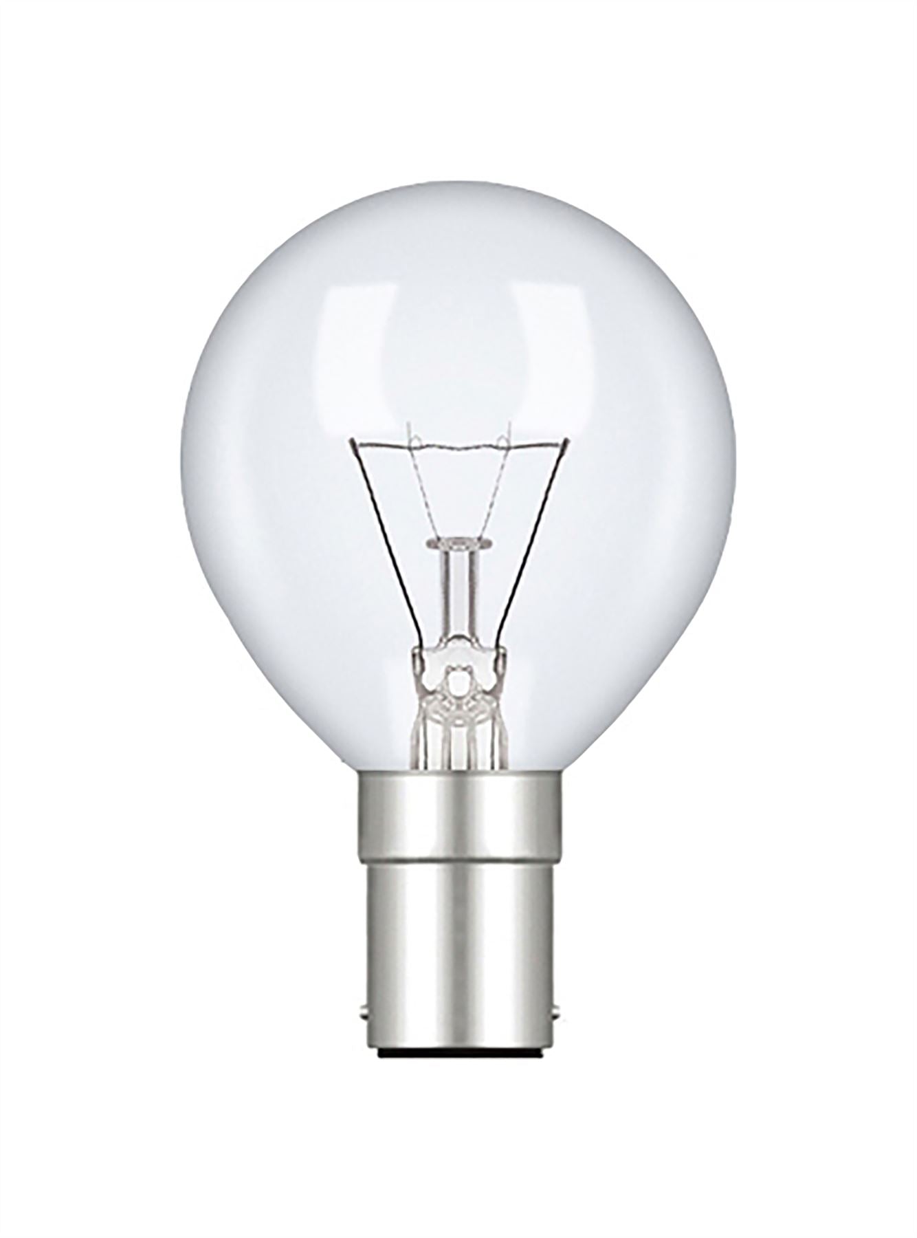 Luxram Golf Ball B15D Clear 25W Incandescent/T Incandescent