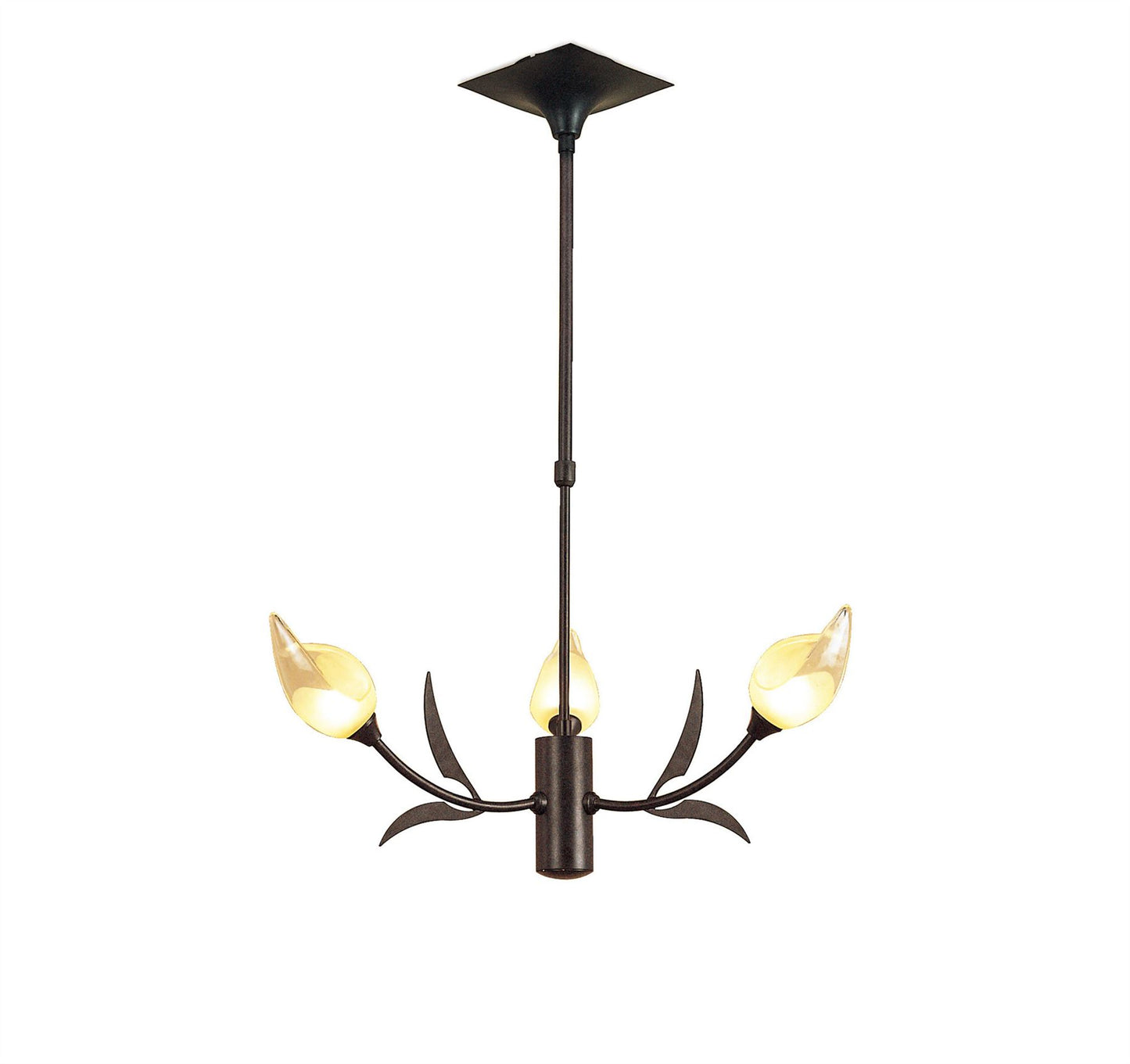 Mantra Holland 56cm Telescopic Pendant 3 Light G9, Brown/Black Oxide