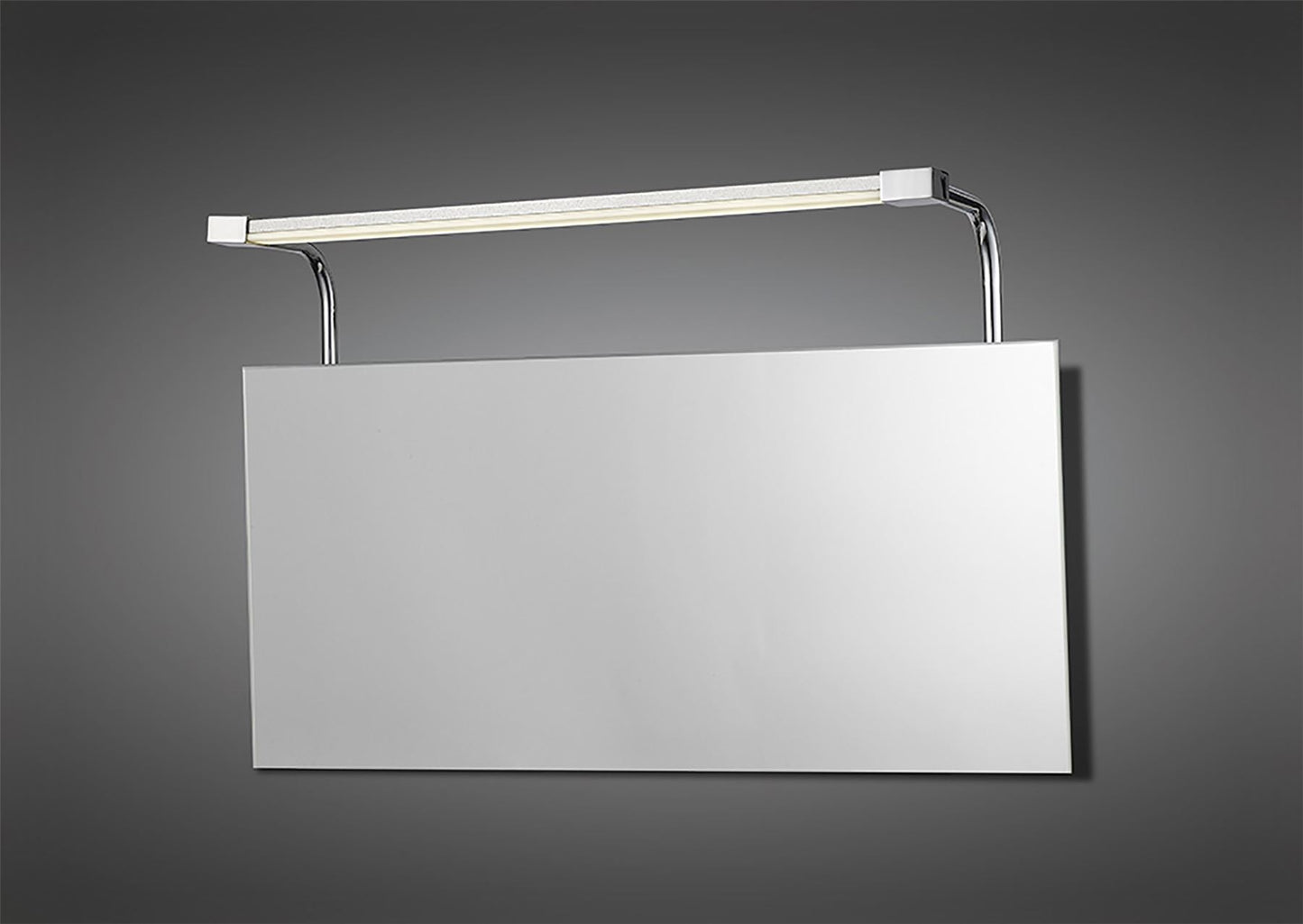 Mantra M5086 Sisley Wall Light 6W LED Chrome IP44 4000K, 420lm, Silver/Frosted Acrylic/Polished Chrome, 3yrs Warranty