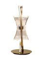 Mantra Kromo Table Lamp 1 Light G9 Looped Frame, Antique Brass