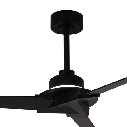 Brisa Mini 150cm 20W LED Dimmable Light With Reversible Fan, 2700-5000K Remote & APP Control, Black, Reversible Blades, 1400lm, IP44 5yrs Warranty