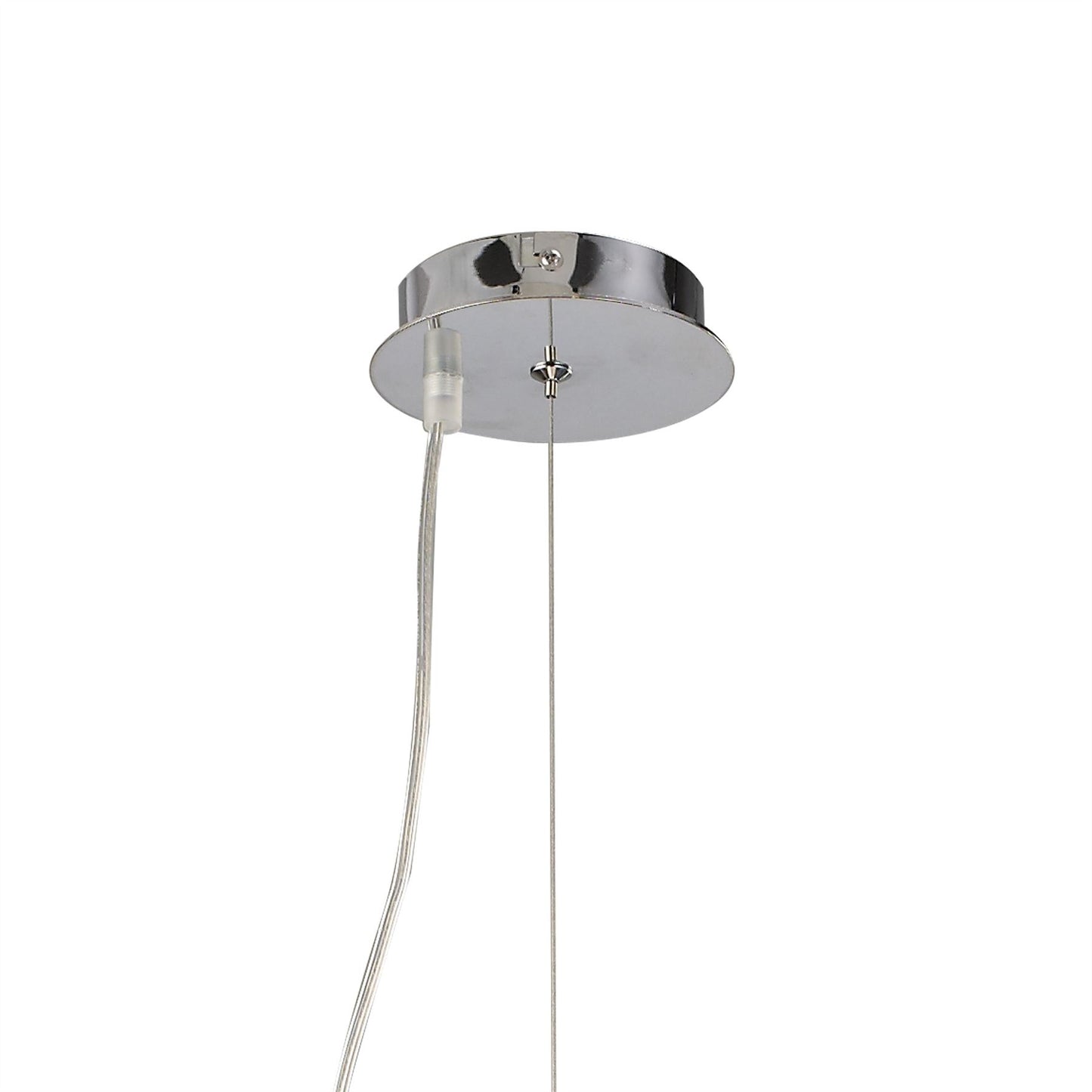 Diyas Tropez 60cm  8 Light G9 Polished Chrome/Glass Ceiling Pendant Light Fitting