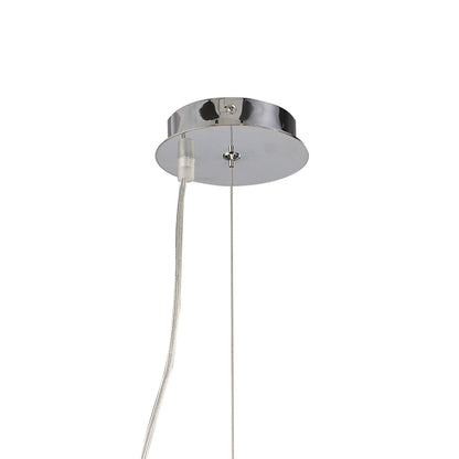Diyas Tropez 60cm  8 Light G9 Polished Chrome/Glass Ceiling Pendant Light Fitting