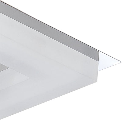 Mantra Fusion Marcel Recessed Down Light 6W LED Square 3000K IP44, 550lm, Polished Chrome/Frosted Acrylic, Cut Out: 70mm, Driver Included, 3yrs Warranty