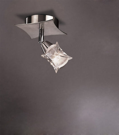 Mantra Rosa 15cm Del Desierto Spot 1 Switched Light G9 with Adjustable Head, Satin Nickel