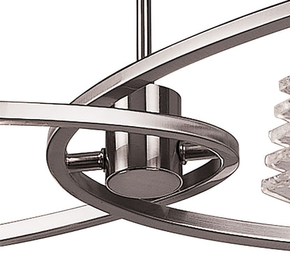 Mantra M0012 Keops Telescopic Pendant Semi Flush Convertible 4 Light G9, Satin Nickel