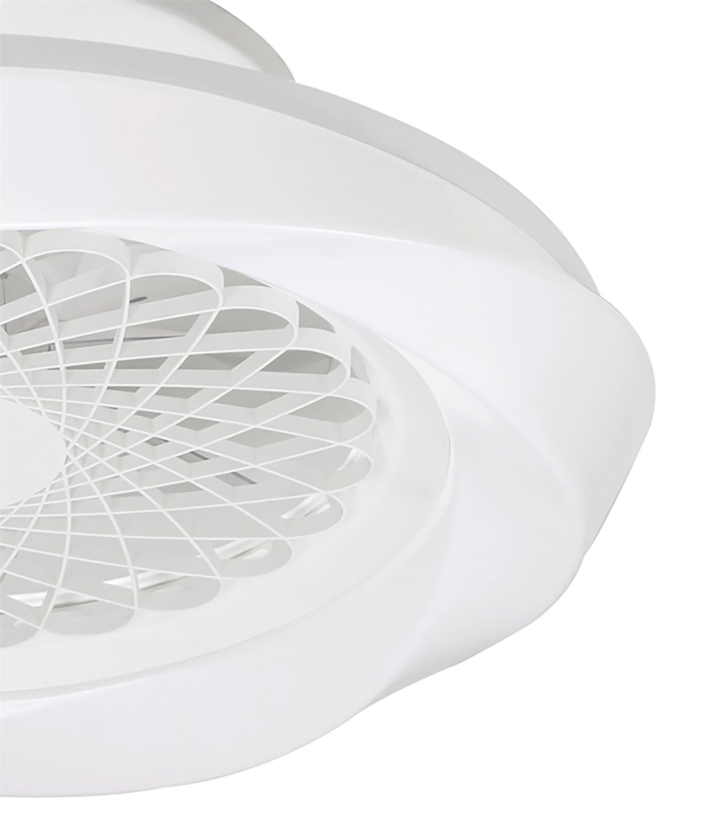 Boreal 62cm 70W LED Dimmable Ceiling Light With Built-In 35W DC Reversible Fan, White Finish C/W Remote Control, 4200lm