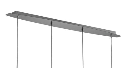 Mantra M3950 Artic Linear Pendant 4 Light G9 Line, Polished Chrome
