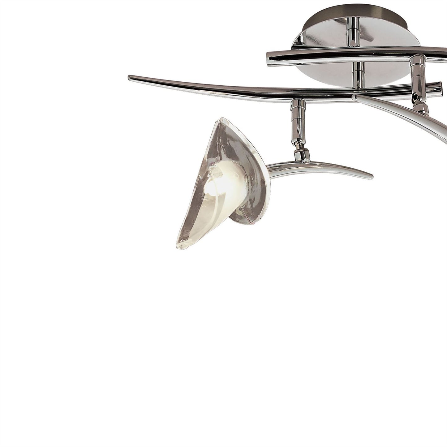 Mantra M0316 Flavia Linear Spot Light 2 Light G9 with Adjustable Heads, Polished Chrome