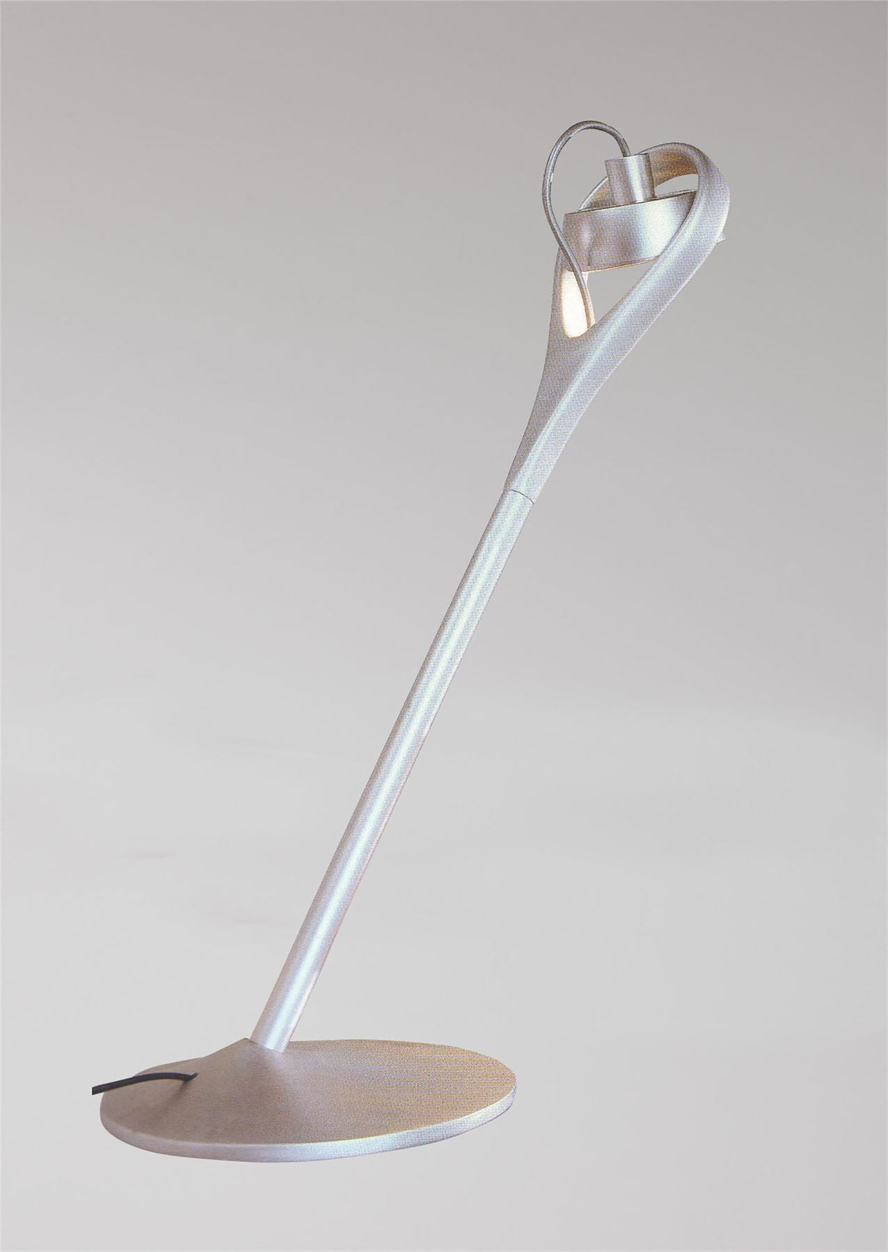 Mantra Rak Table Lamp 1 Light GU10 Ar111 75W Silver Grey