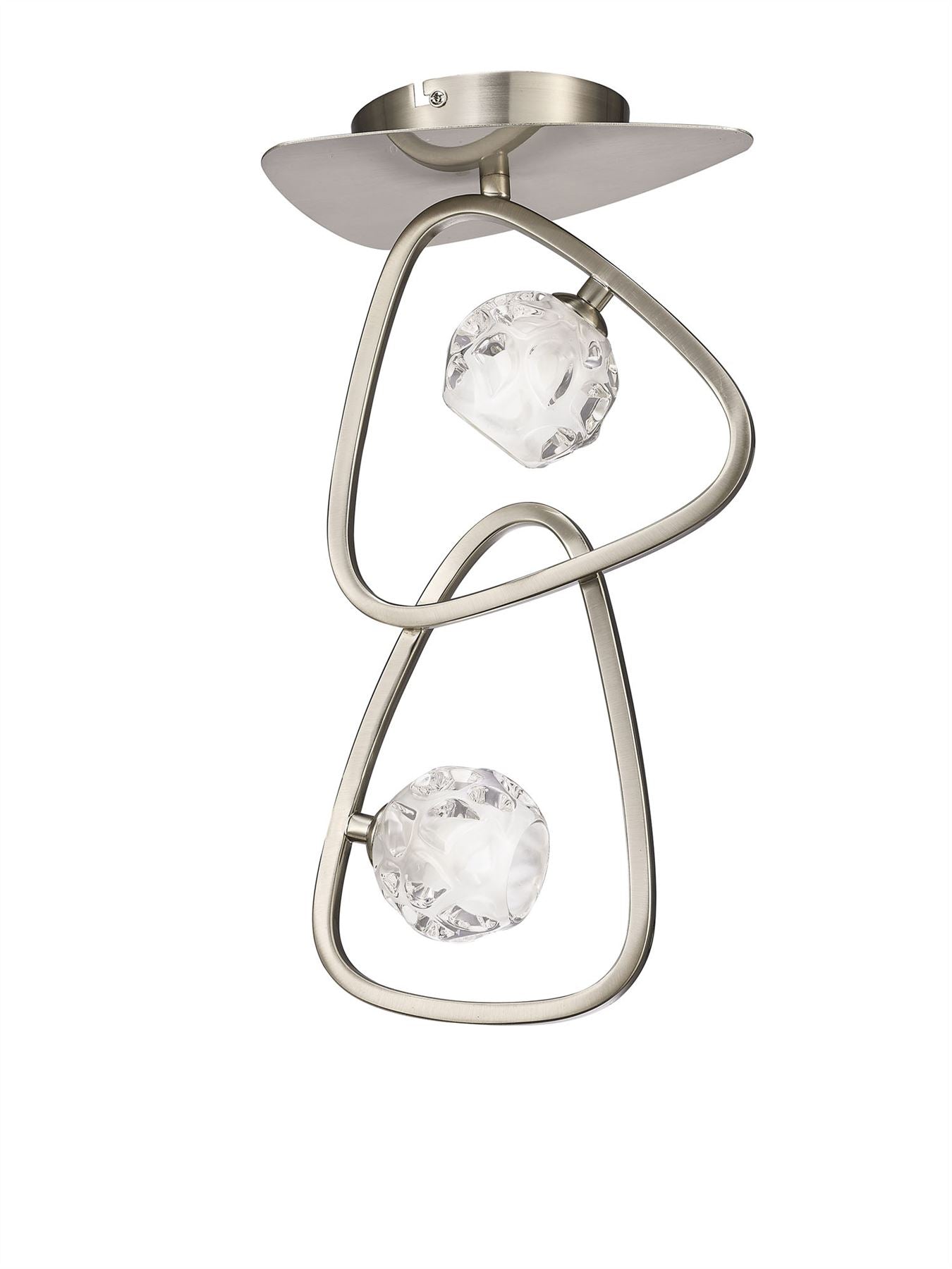 Mantra M5015 Lux Ceiling 2 Light G9, Polished Chrome