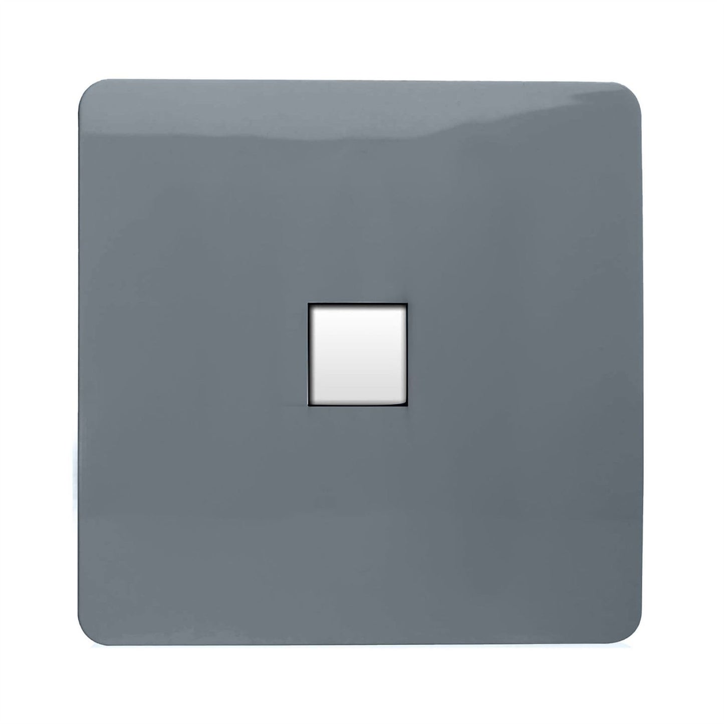 Trendi Artistic Modern Glossy Tactile Telephone Socket Warm Grey
