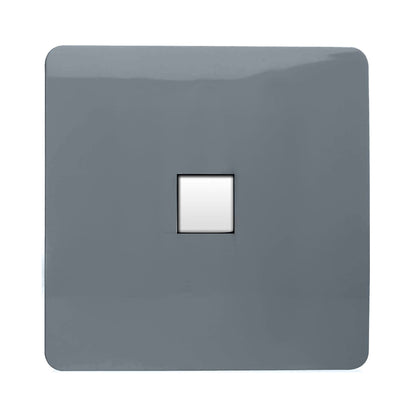 Trendi Artistic Modern Glossy Tactile Telephone Socket Warm Grey