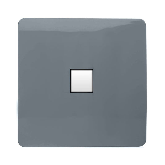 Trendi Artistic Modern Glossy Tactile Telephone Socket Warm Grey