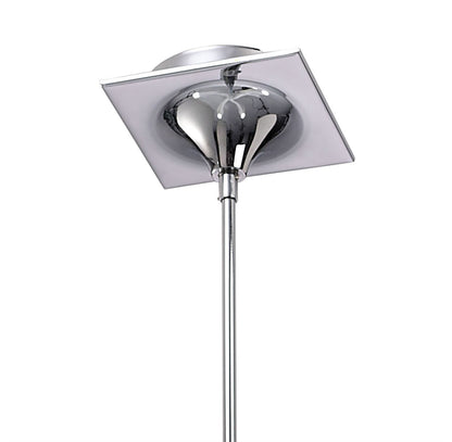 Mantra Ora 72cm Telescopic Convertible To Semi Flush 4 Light E27, Gloss White/White Acrylic/Polished Chrome, CFL Lamps INCLUDED