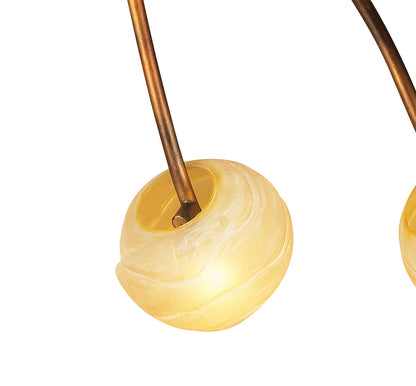 Mantra (0038 001) Wave 94cm Ceiling 10 Light G9, Rustic Gold