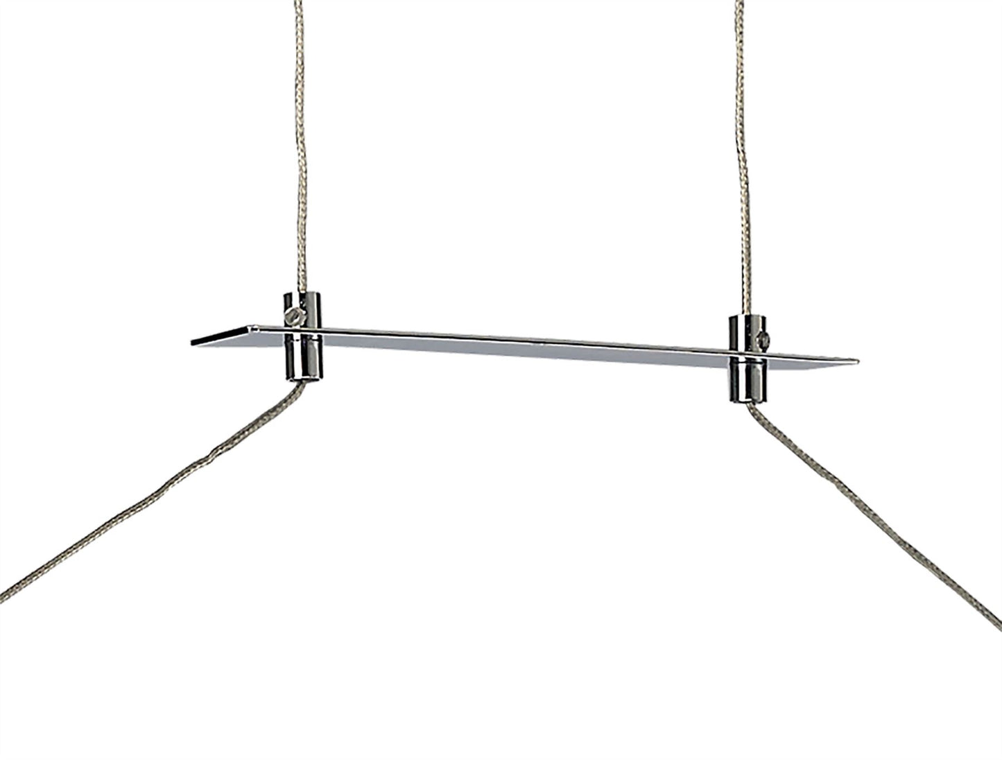 Mantra M5815 Sahara XL Linear Pendant 42W LED 3000K, 3400lm, Dimmable Silver, Frosted Acrylic, Polished Chrome, 3yrs Warranty