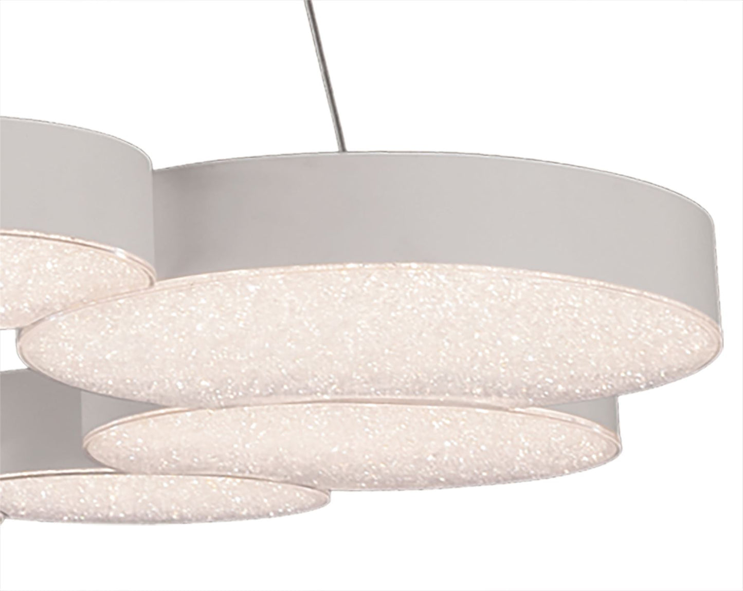 Mantra Fusion M5760 Lunas Pendant 80cm Diameter 76W LED 3000K, 3700lm, RF Remote Control White, 3yrs Warranty