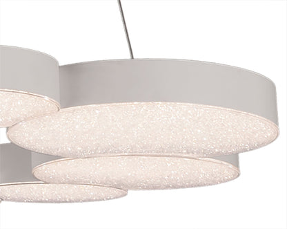 Mantra Fusion M5760 Lunas Pendant 80cm Diameter 76W LED 3000K, 3700lm, RF Remote Control White, 3yrs Warranty