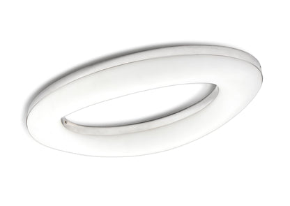 Mantra M4902 Oakley Oval Ceiling 40W LED 3000K, 3200lm, Polished Chrome/Frosted Acrylic, 3yrs Warranty - M4902 Ceiling