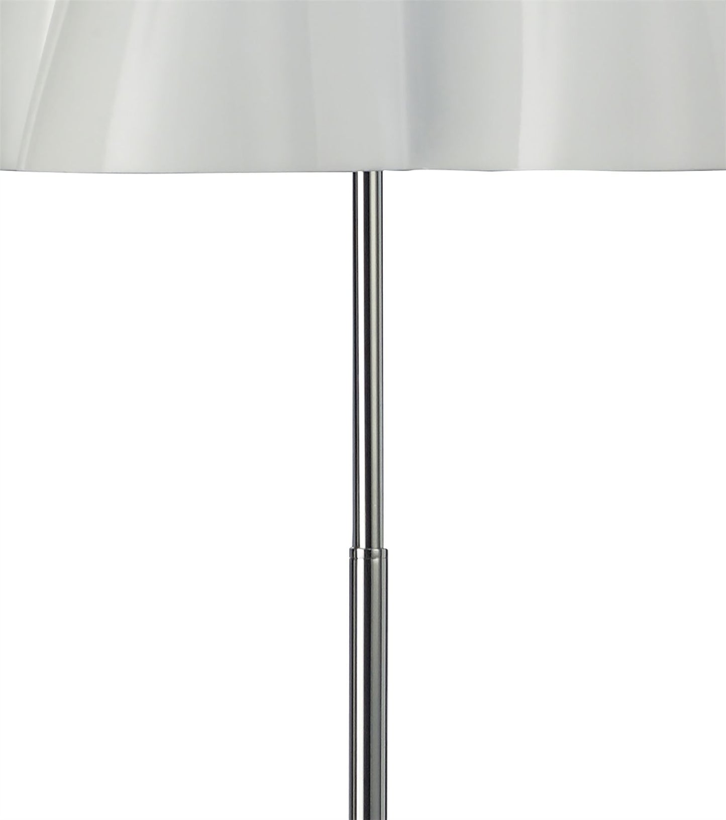 Mantra M3722 Miss Floor Lamp 3 Light E27, Gloss White/Polished Chrome