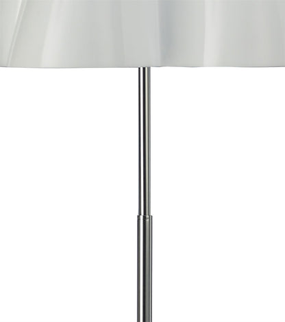 Mantra M3722 Miss Floor Lamp 3 Light E27, Gloss White/Polished Chrome