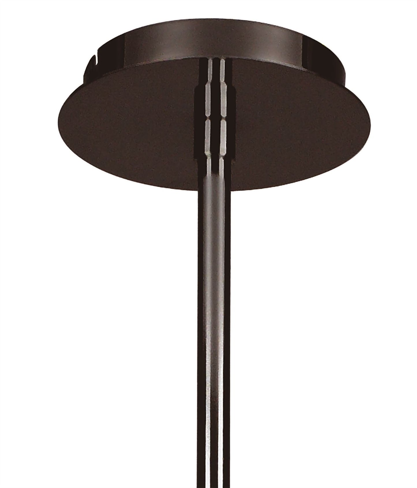 Mantra Amel 75cm Telescopic 8 Light L1/SGU10, Black Chrome, CFL Lamps INCLUDED
