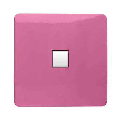 Trendi Artistic Modern Glossy Tactile Telephone Socket Pink