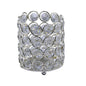 Diyas Home (DH) Malo Small Cylinder Crystal Candle Holder Crystal