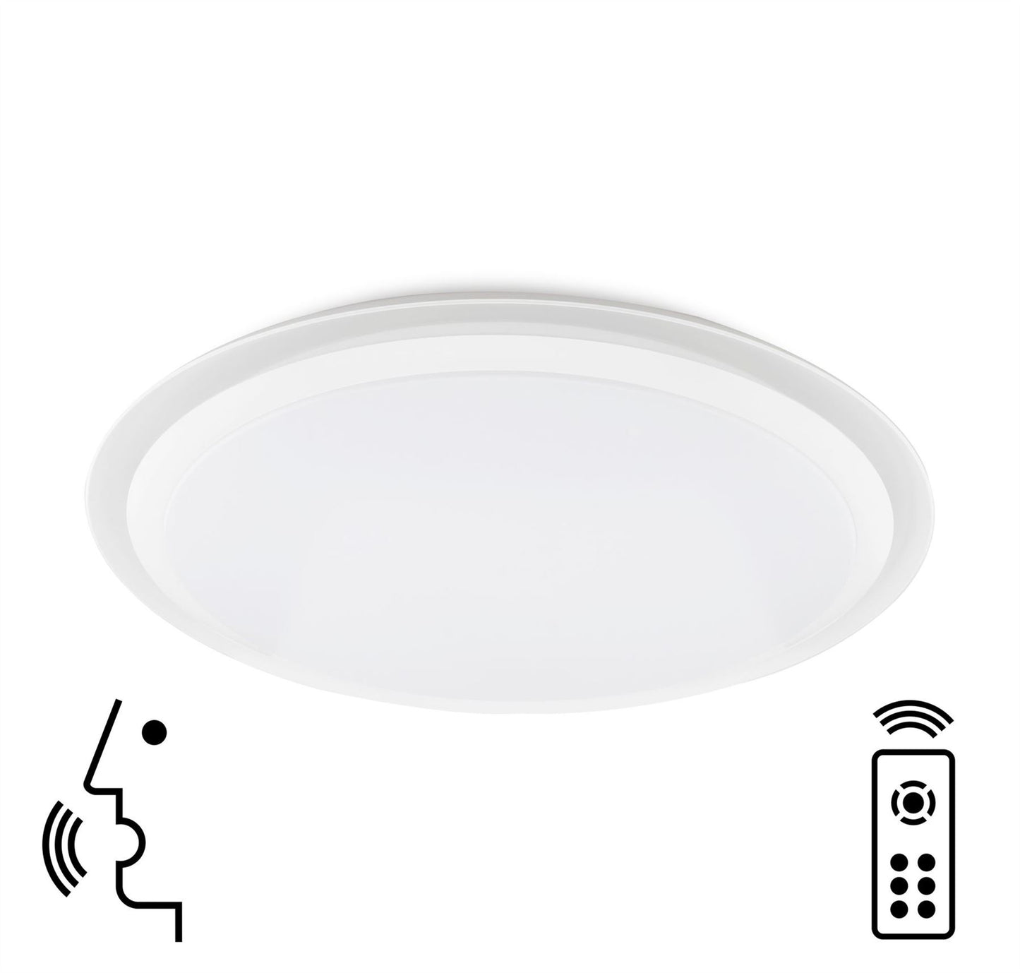 Mantra Fusion Edge Smart 46.5cm Ceiling Light, 56W LED, 3000-5000K Tuneable White, 3000lm, Remote Control, 3yrs Warranty