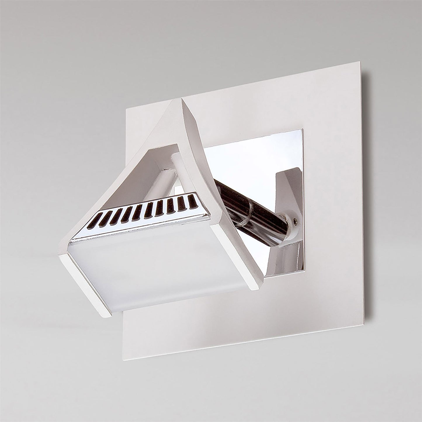 Mantra Fusion Filippo Spot Light 1 Light 5W LED 3000K, 450lm, Matt White/Polished Chrome, 3yrs Warranty